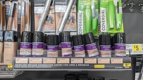 CoverGirl 'Simply Ageless' Dollar General Shelf Strip